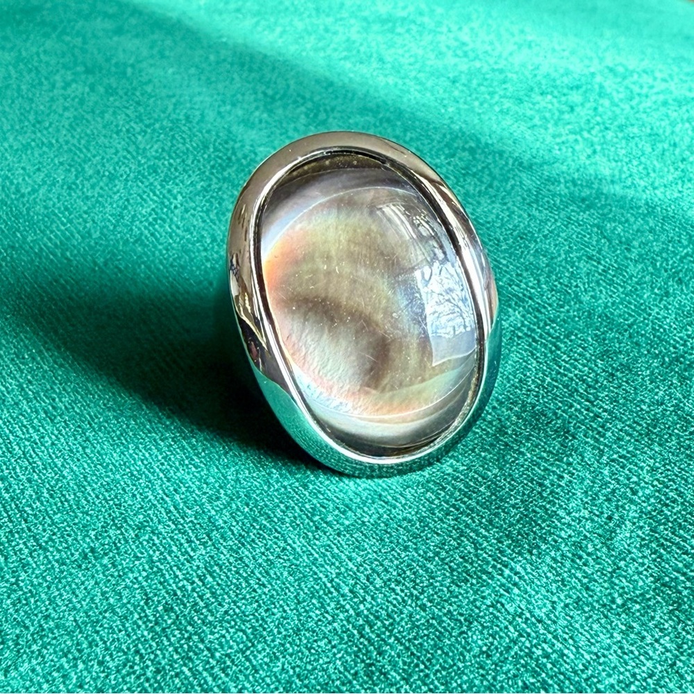 Honora silver and abalone cocktail ring
